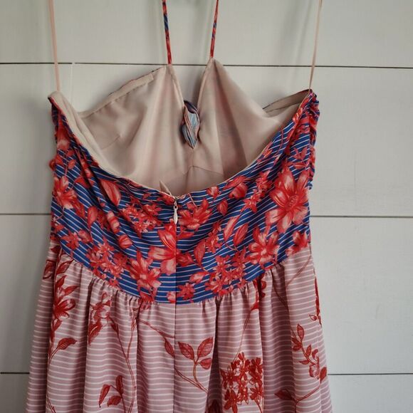 Belle Badgley Mischka Delaney Floral Maxi Dress Tropical Colorful Size 6 NWT - Picture 4 of 13